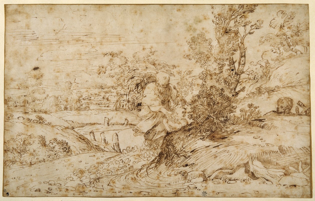 El Retorno de la Huida de Annibale Carracci