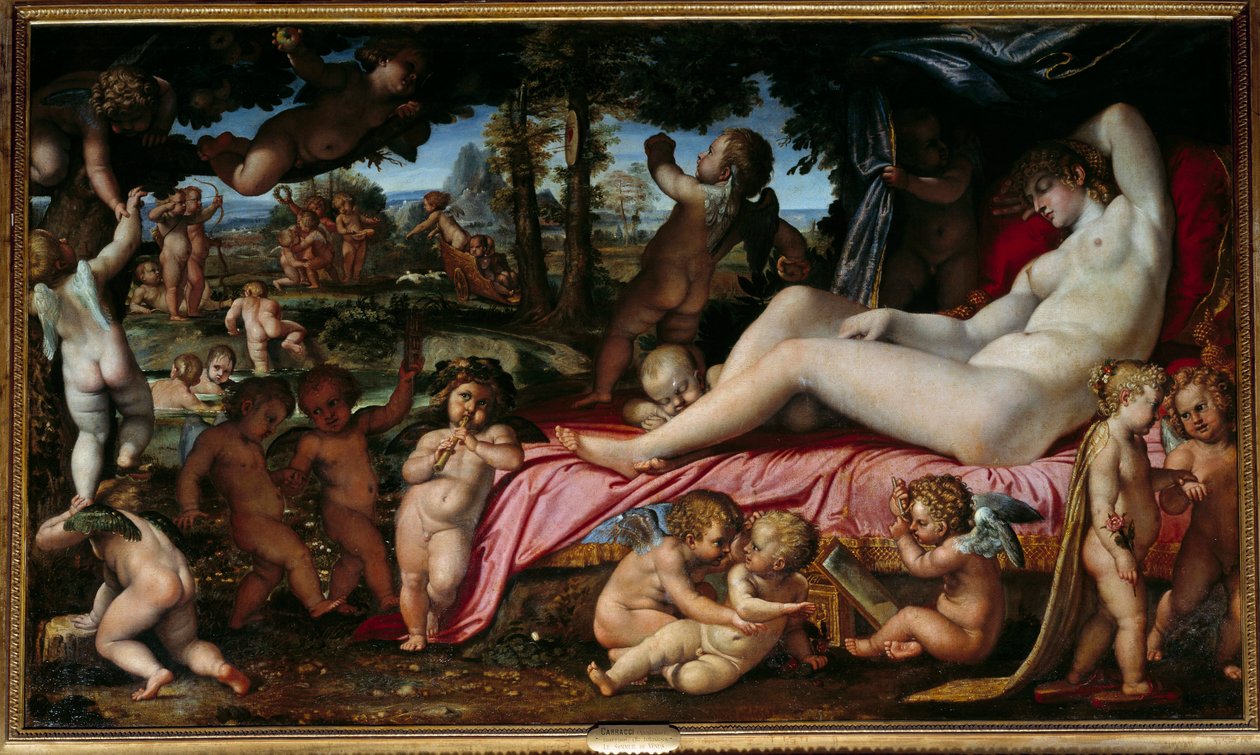 El sueño de Venus de Annibale Carracci