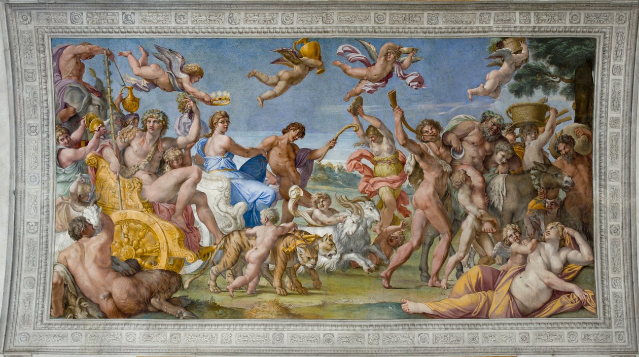 El triunfo de Baco y Ariadna de Annibale Carracci
