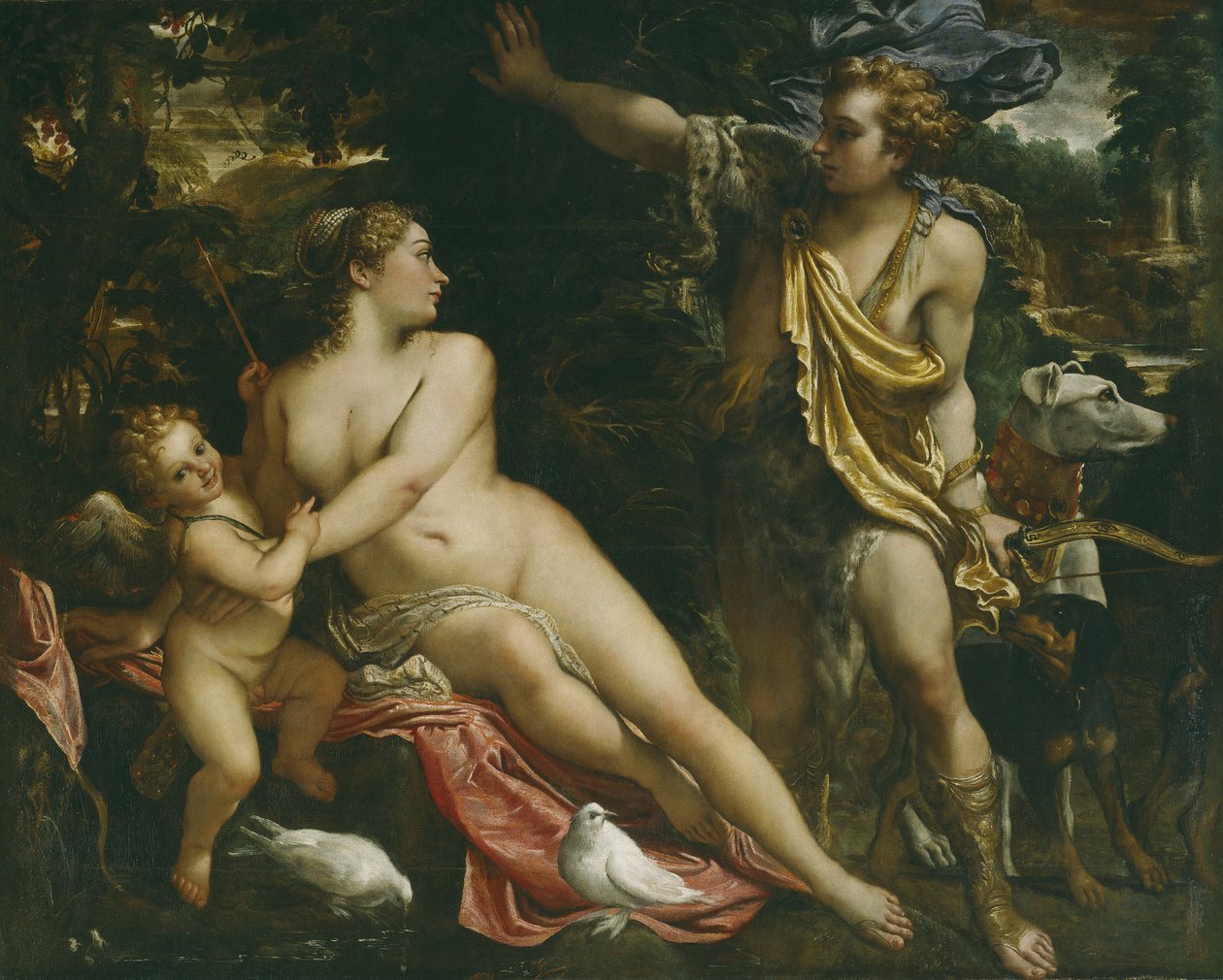 Venus, Adonis y Cupido de Annibale Carracci