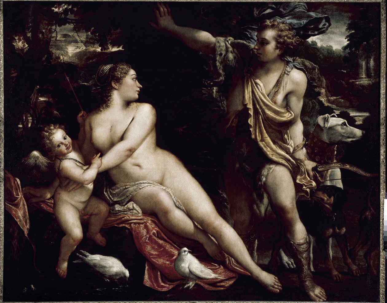 Venus y Adonis de Annibale Carracci
