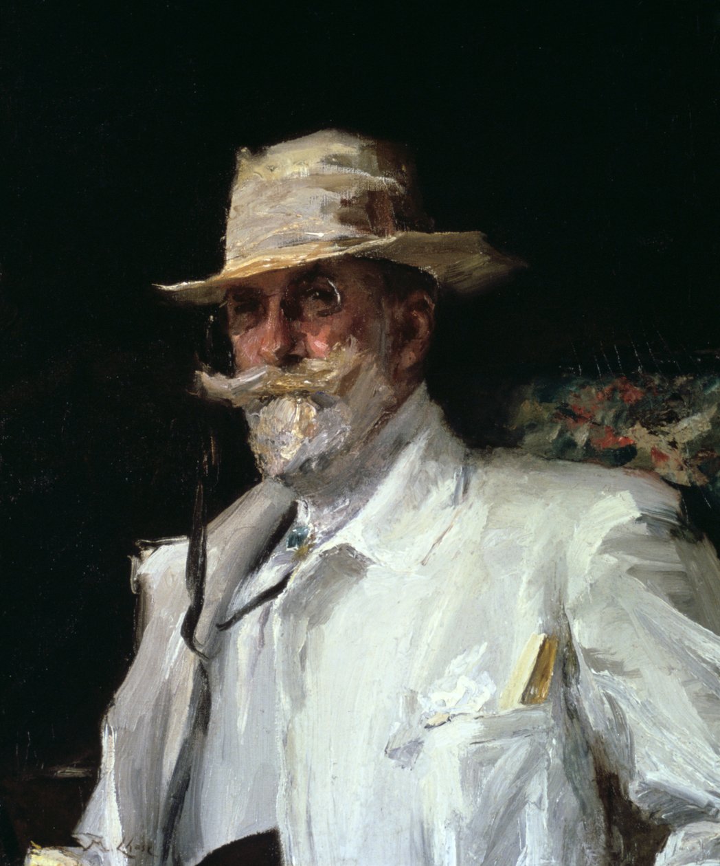 Retrato de William Merritt Chase, pintor impresionista americano, c1910 de Annie Traquair Lang