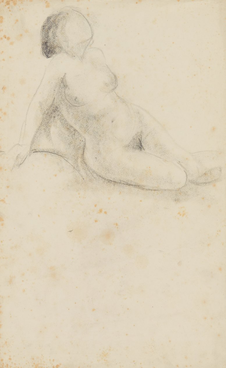 Desnudo femenino sentado de Anny Dollschein