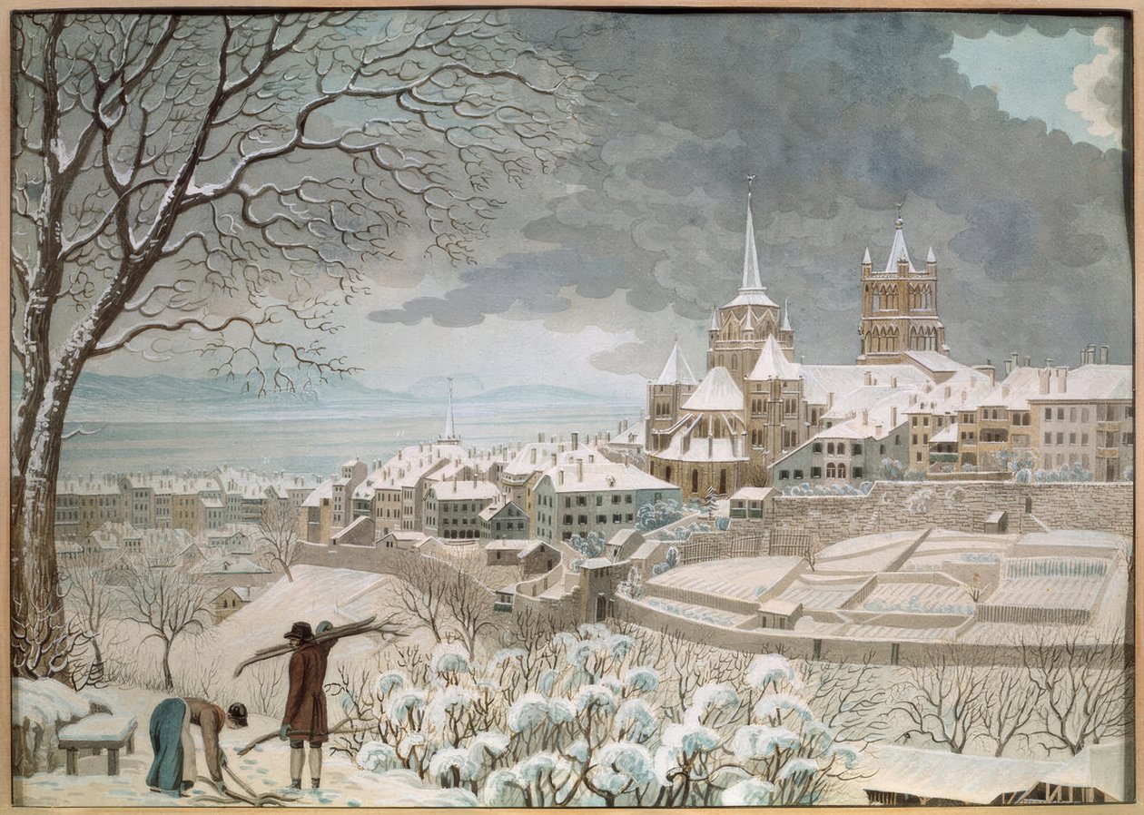Lausana en la nieve de Anonym