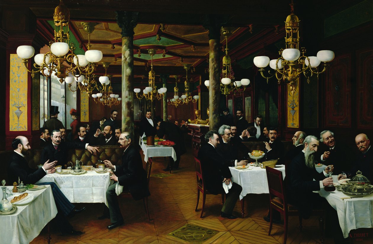 En un Restaurante Francés de Unbekannt Unbekannt