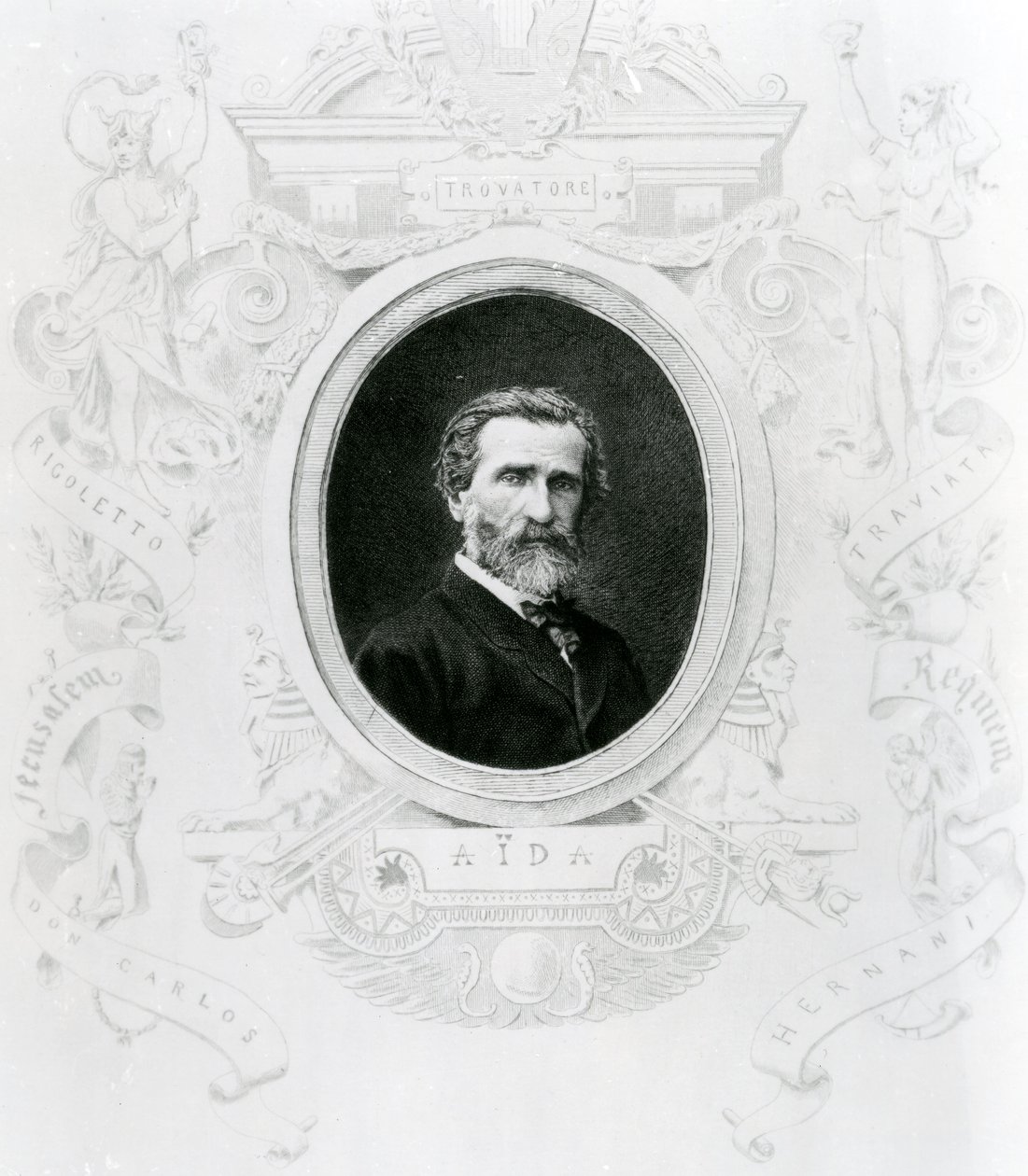 Portada musical para Aida de Giuseppe Verdi (1813-1901) de Unbekannt Unbekannt