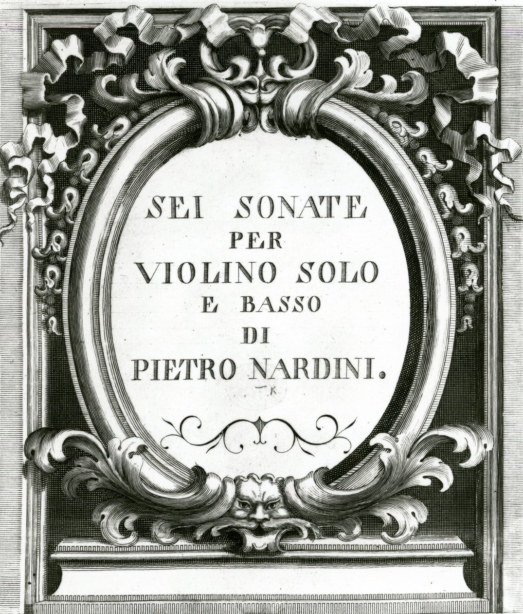 Portada de música para violín de Pietro Nardini de Unbekannt Unbekannt