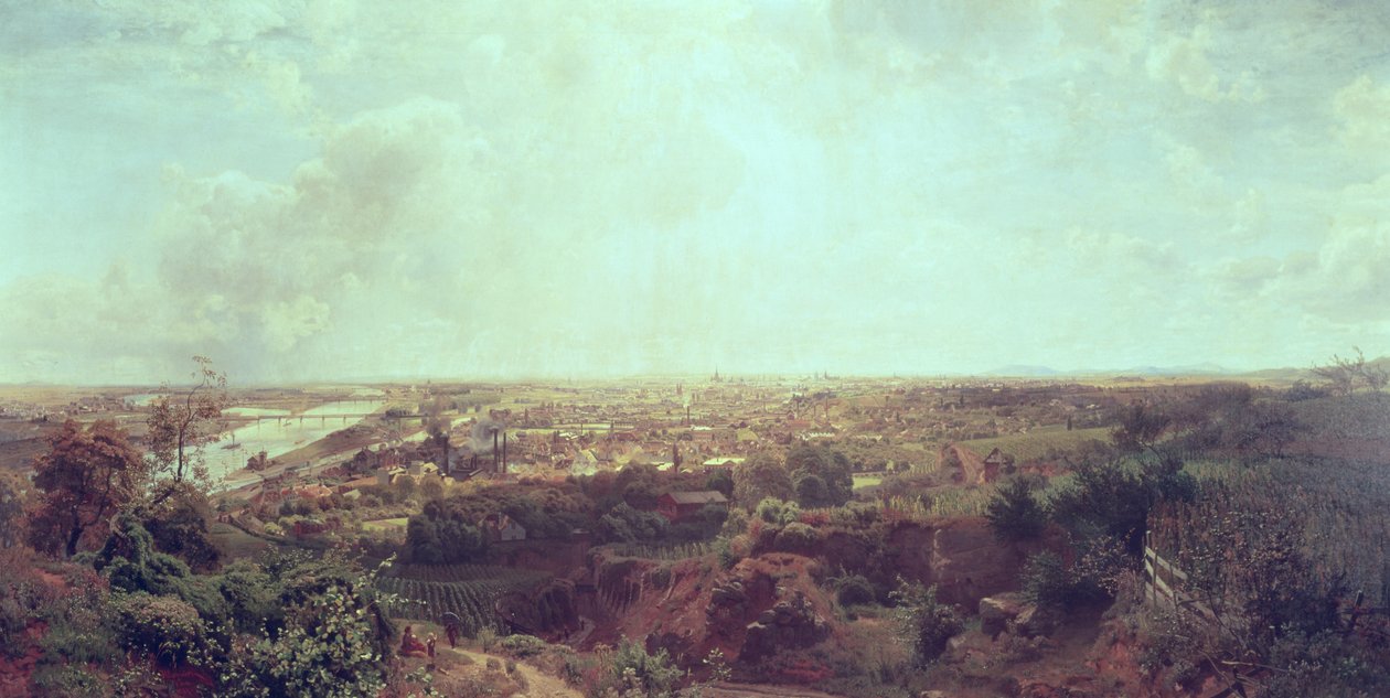 Vista panorámica de Viena, c.1870 de Unbekannt Unbekannt