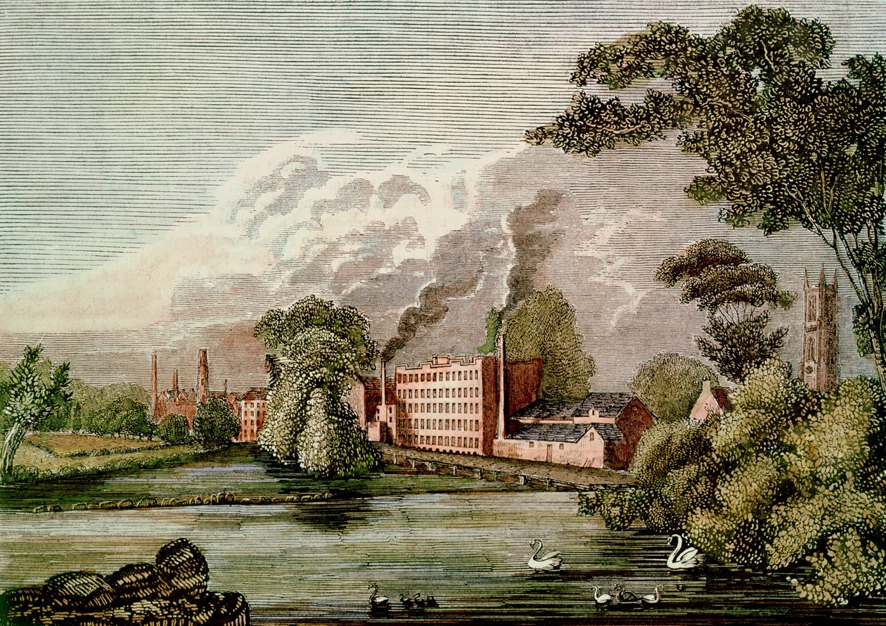 Fábrica de Seda de Sir Thomas Lombe, Derby, siglo XVIII de Unbekannt Unbekannt