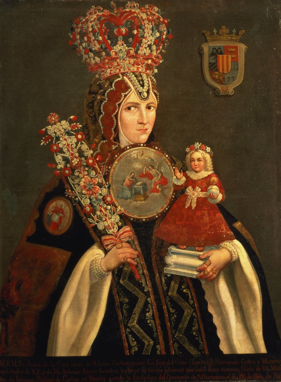 Hermana Juana, nieta de D. de Cortés, fundadora del Convento de San Jerónimo, c.1661 de Unbekannt Unbekannt
