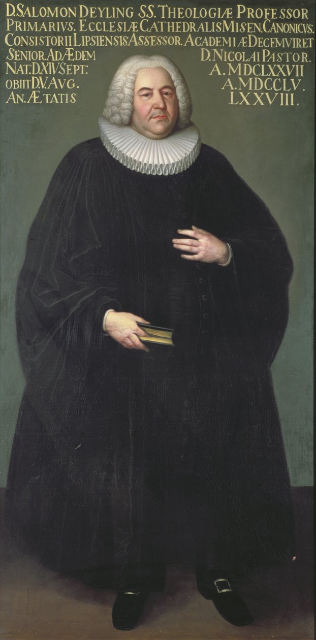 Superintendente Salomon Deyling (1677-1755) un teólogo de Leipzig de Unbekannt Unbekannt