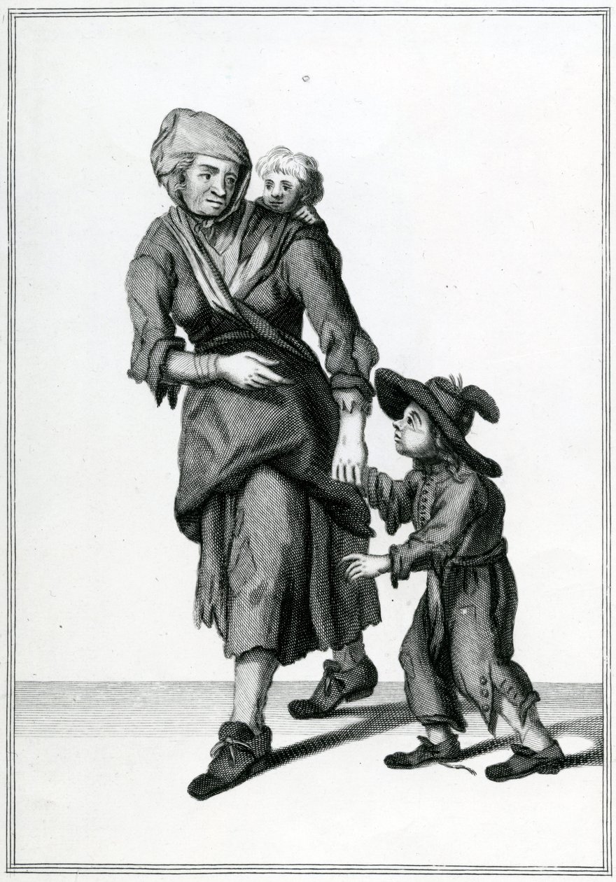 El mendigo de Londres, gritos de Londres, c.1688 de Unbekannt Unbekannt
