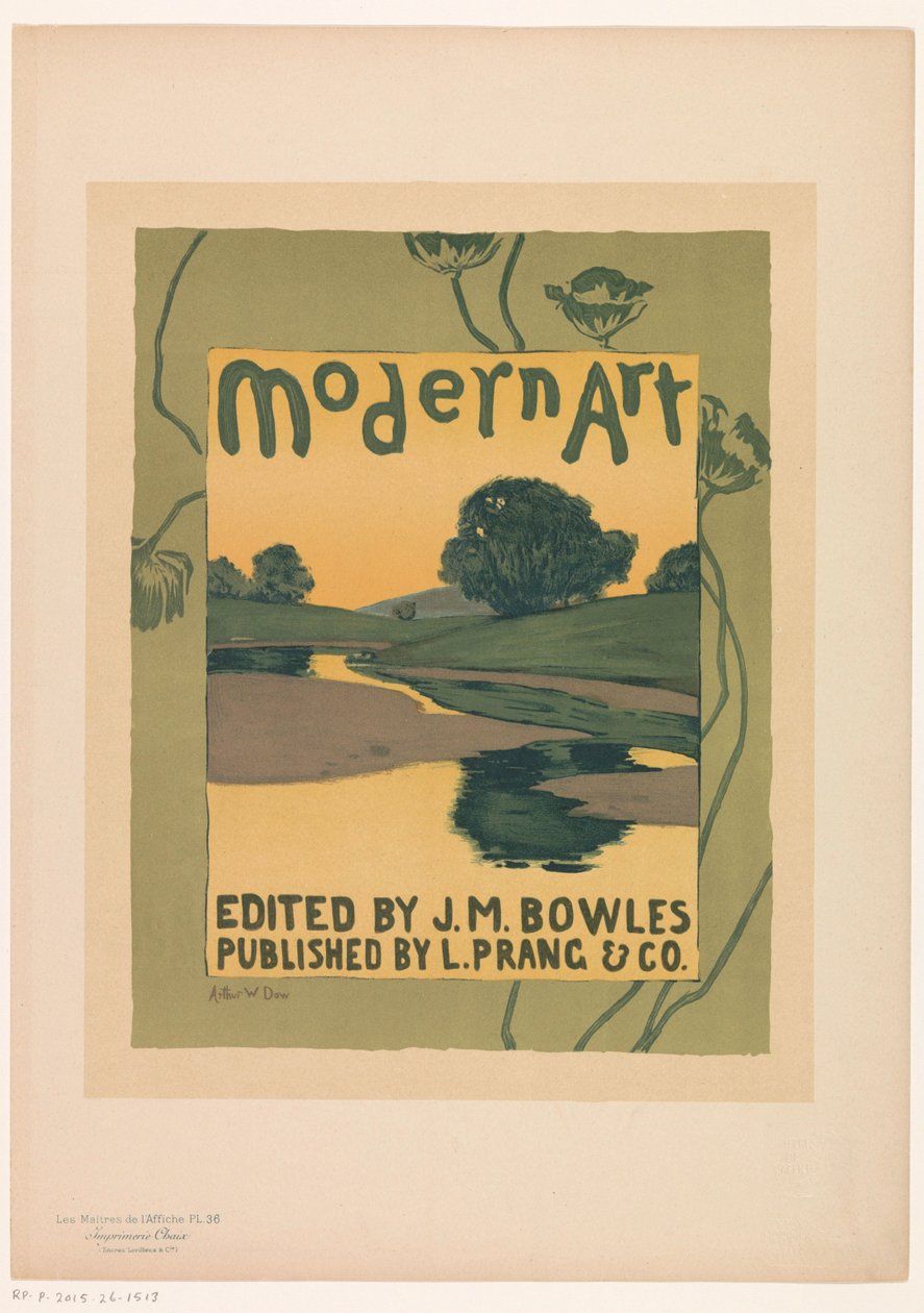 Anuncio de la revista Modern Art
Les Maîtres de l