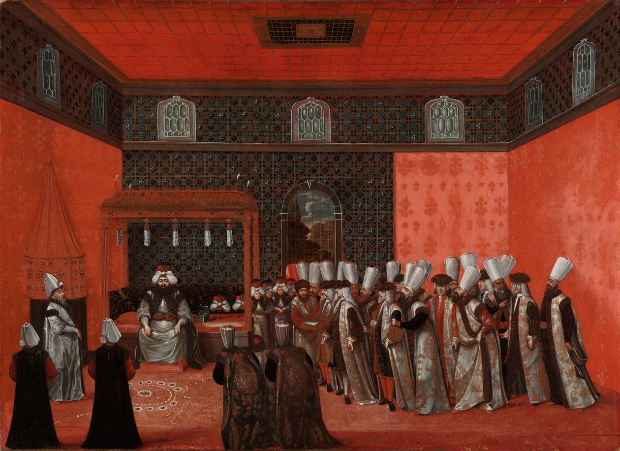 Audiencia de un Embajador con el Sultán Ahmed III (Embajador Cornelis Calkoen) de Anonymous