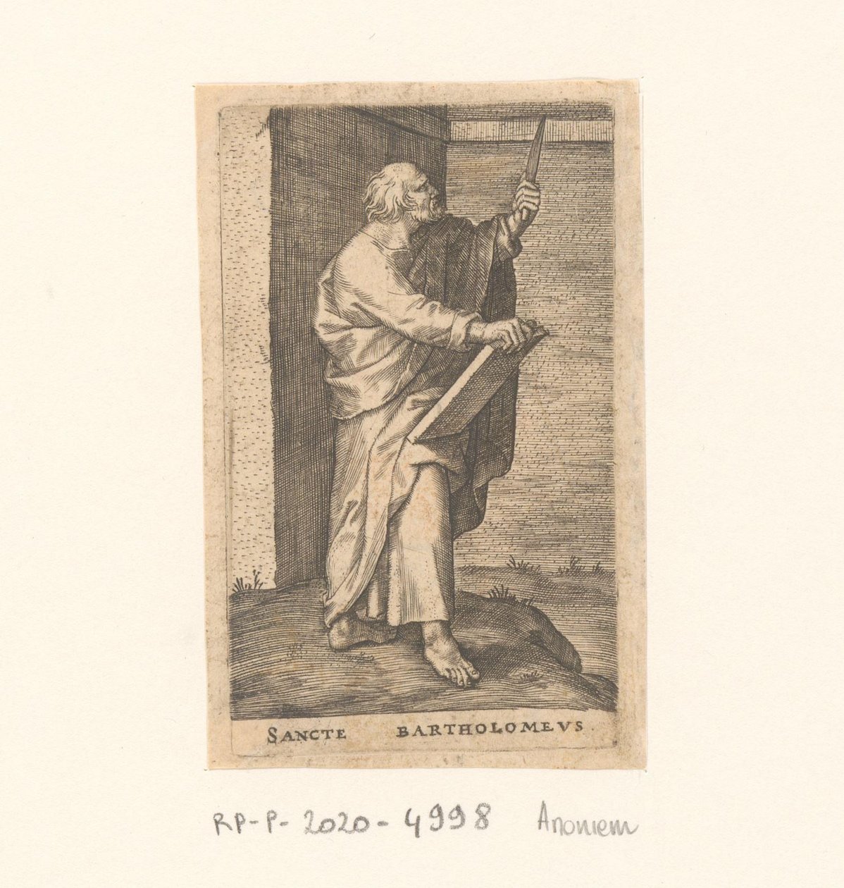 apóstol bartolomé Sancte Bartholomew (título sobre el objeto) Apóstoles (título de la serie) de Anonymous