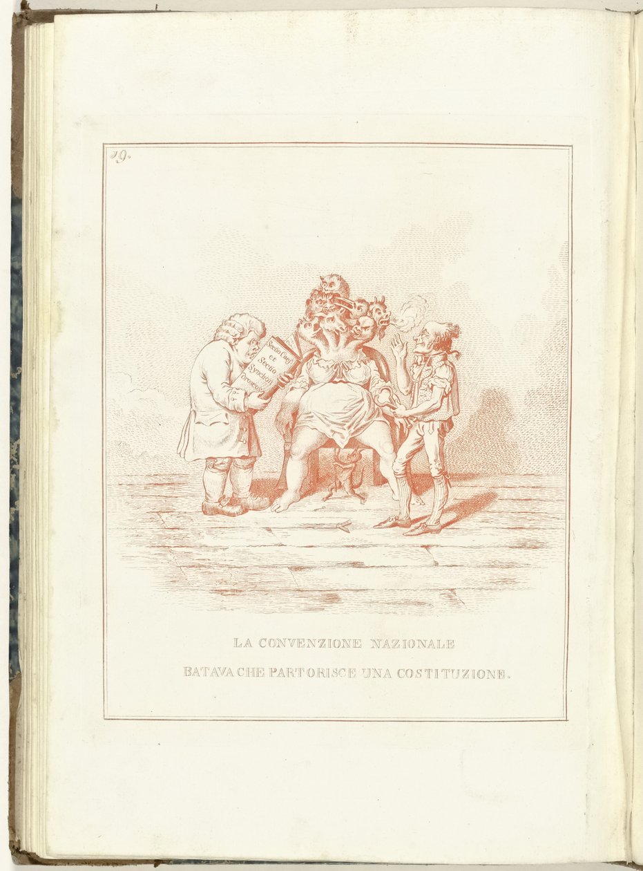 Barensnood van de Nationale Conventie, 1795 La Convención Nacional de Batavia que da origen a una Constitución (título sobre objeto) Hollandia Regenerata (Italianse kopie) (título de la serie) La regeneración de Holanda: un espejo para todos los pueblos re de Anonymous