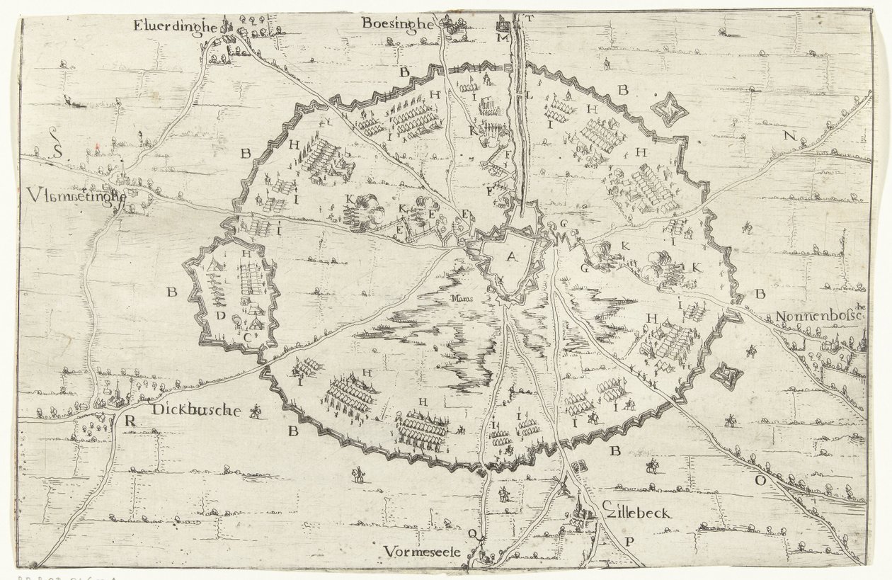 Asedio de Ypres, 1649 Representación real de 