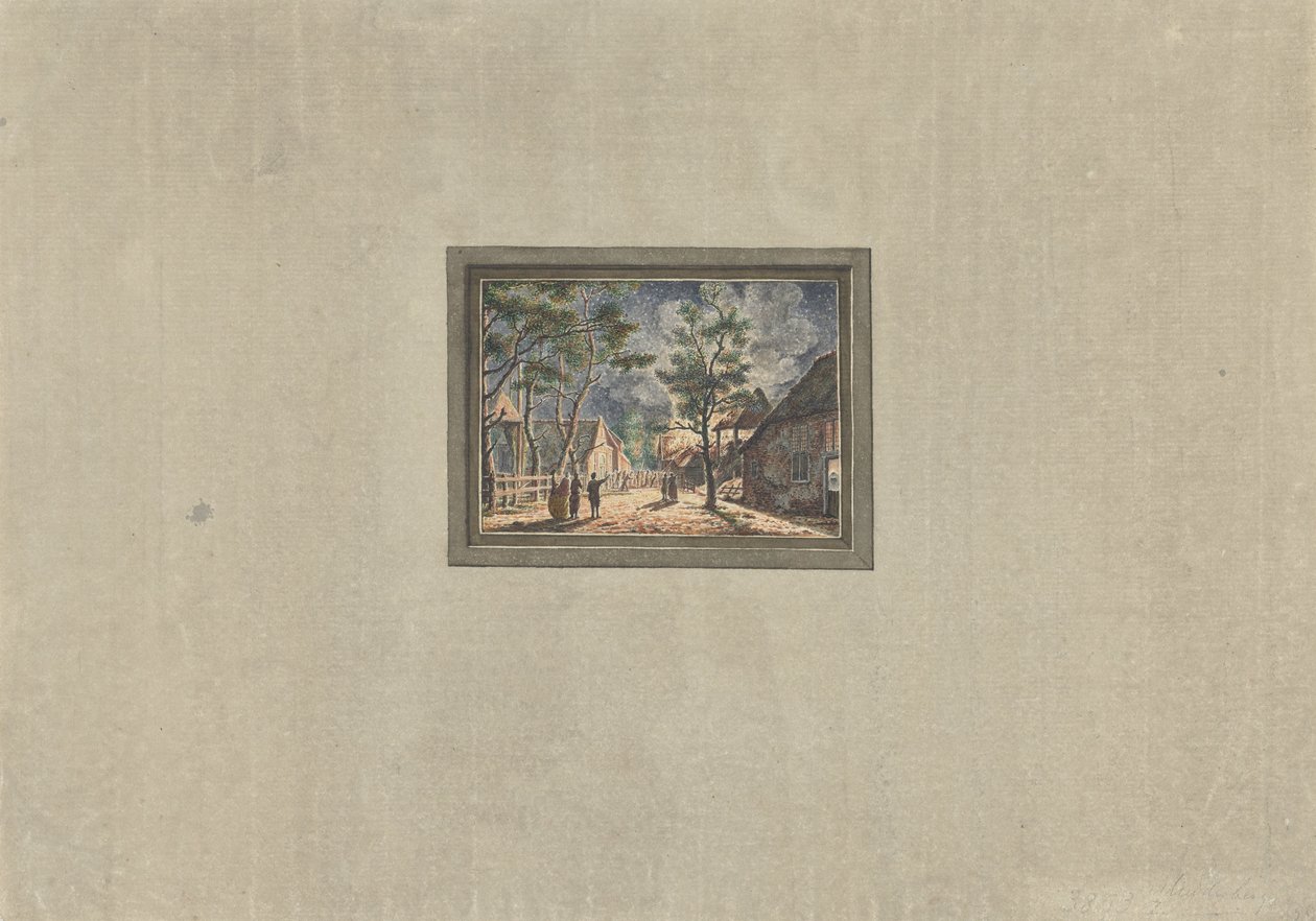 Incendio en Muiderberg, 1746 de Anonymous