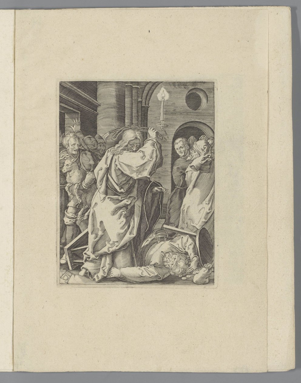 Cristo expulsa a los cambistas del templo La pequeña pasión (título de la serie) Passio Christi Ab Alberto Durer Nurenburgensi Effigiata (título de la serie) de Anonymous
