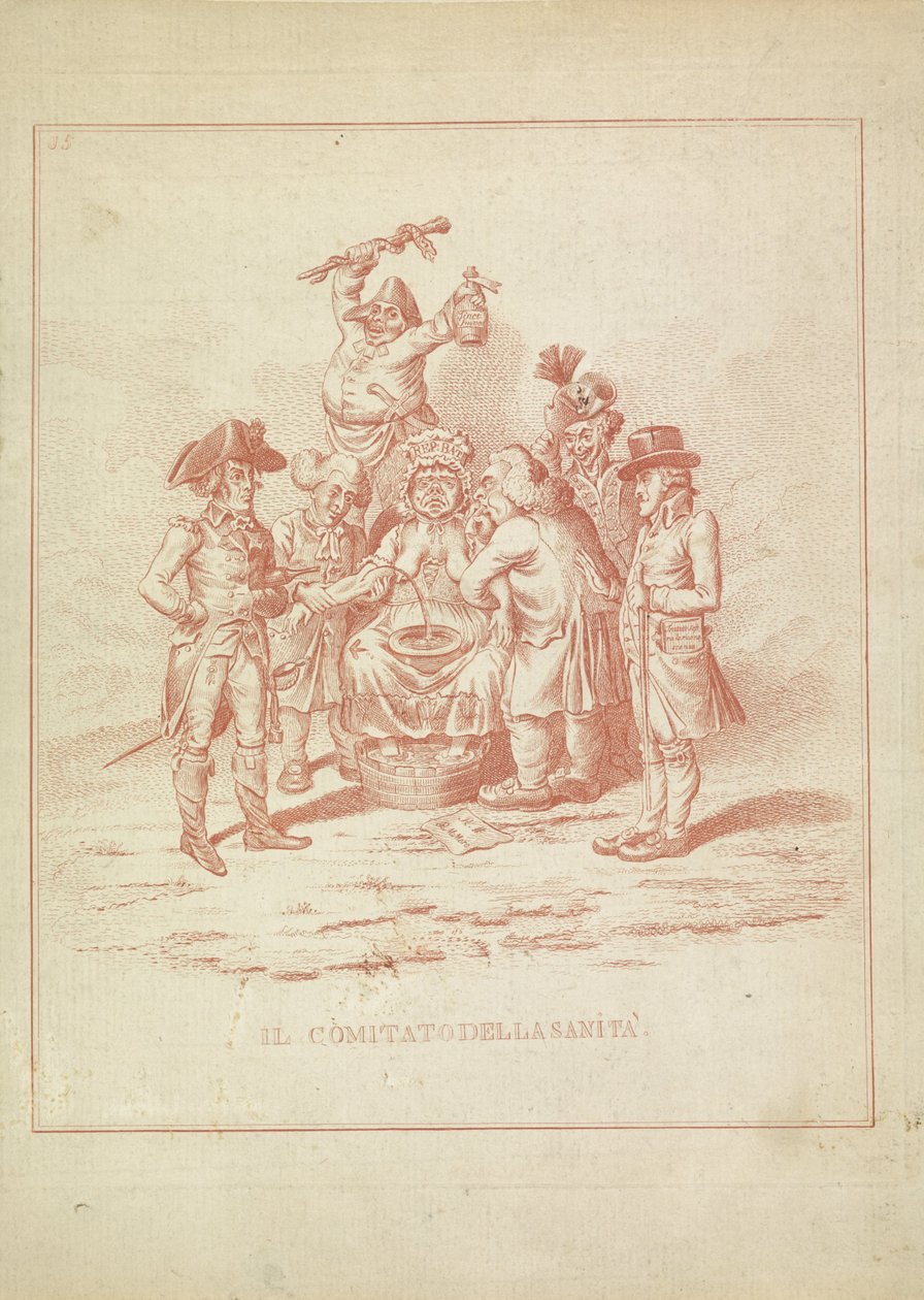 Comité de Salud, 1795 Il Comitato della Sanita (título sobre objeto) Hollandia Regenerata (copia italiana) (título de la serie) de Anonymous