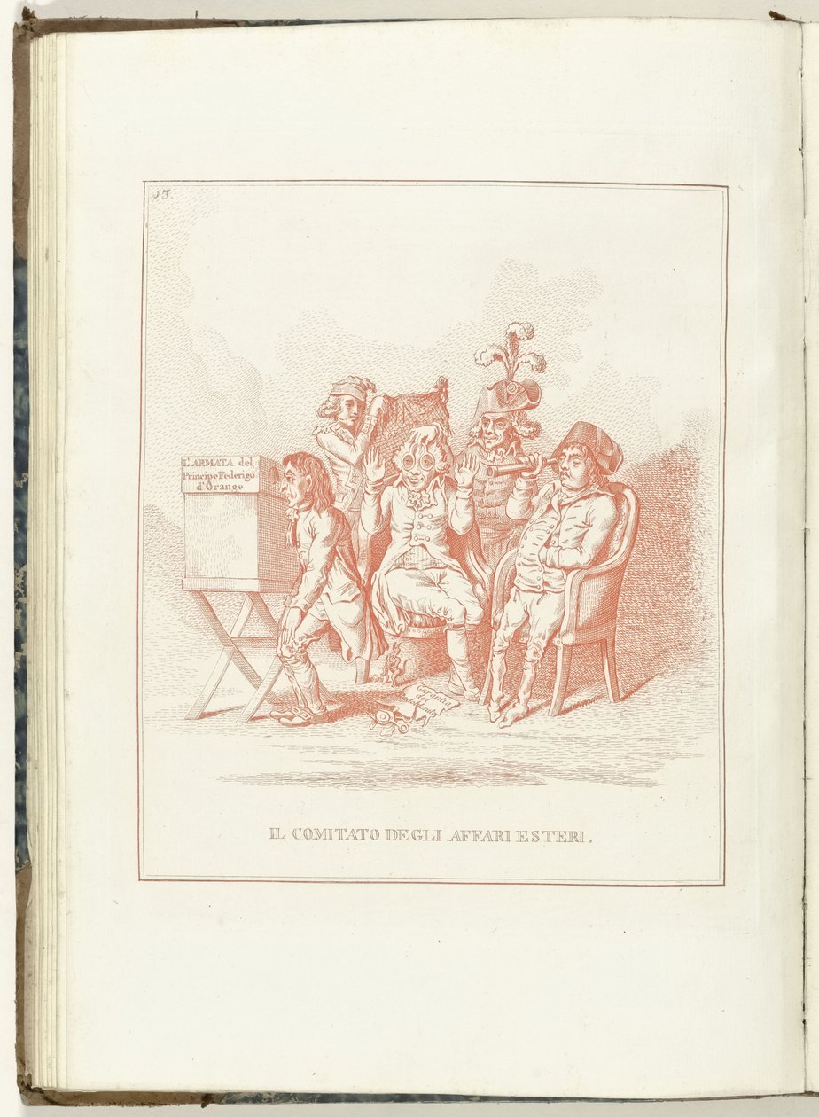 Comité para Buitenlandse Zaken, 1795 El Comité de Asuntos Exteriores (título sobre objeto) Hollandia Regenerata (Italianse kopie) (título de la serie) La regeneración de Holanda: spechio a todos los pueblos regenerados (título de la serie sobre el objeto) de Anonymous