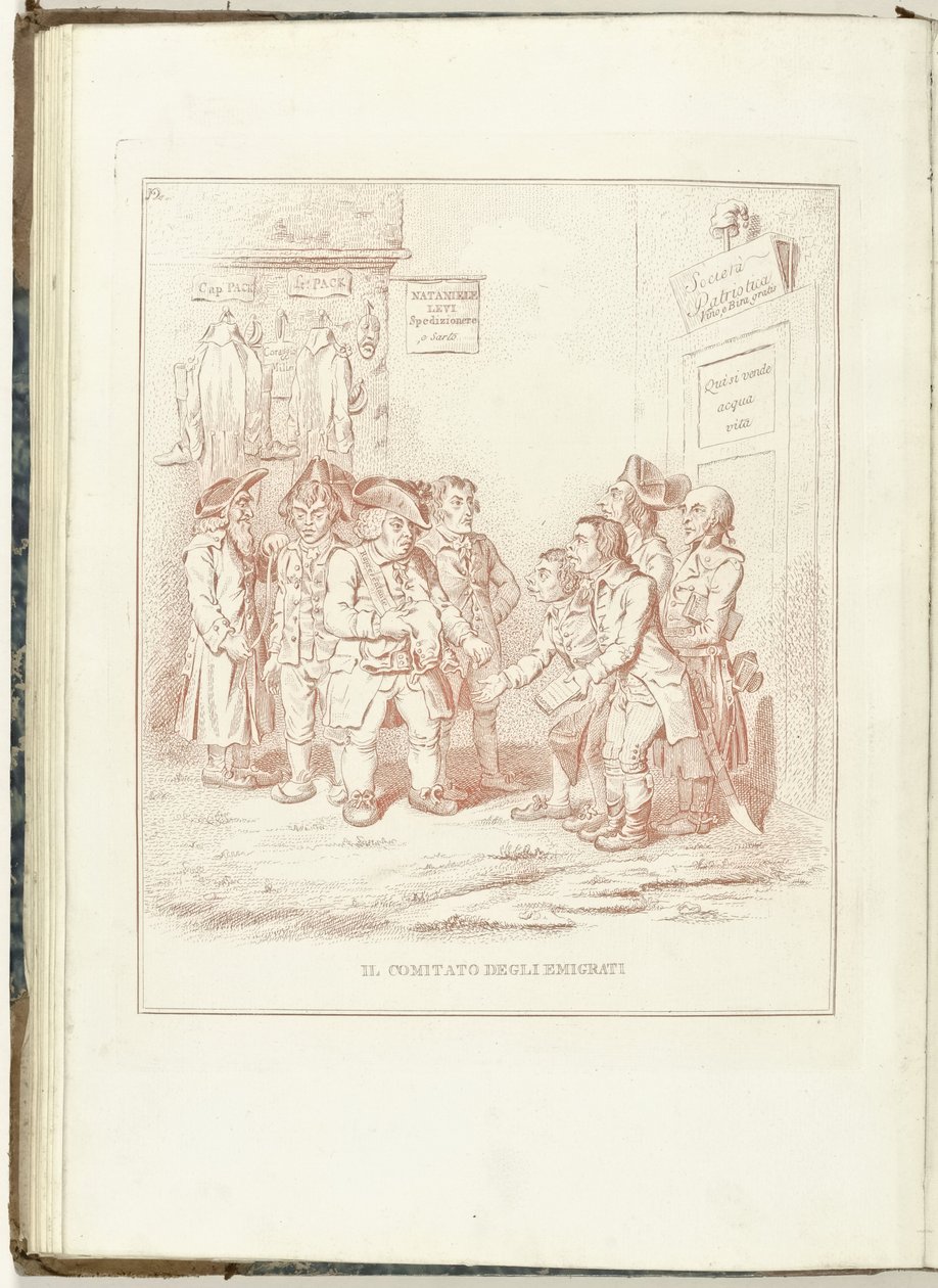 Comité para Uitgewekenen, 1795 El Comité de Emigrantes (título sobre objeto) Hollandia Regenerata (Italianse kopie) (título de la serie) La regeneración de Holanda: spechio a todos los pueblos regenerados (título de la serie sobre el objeto) de Anonymous