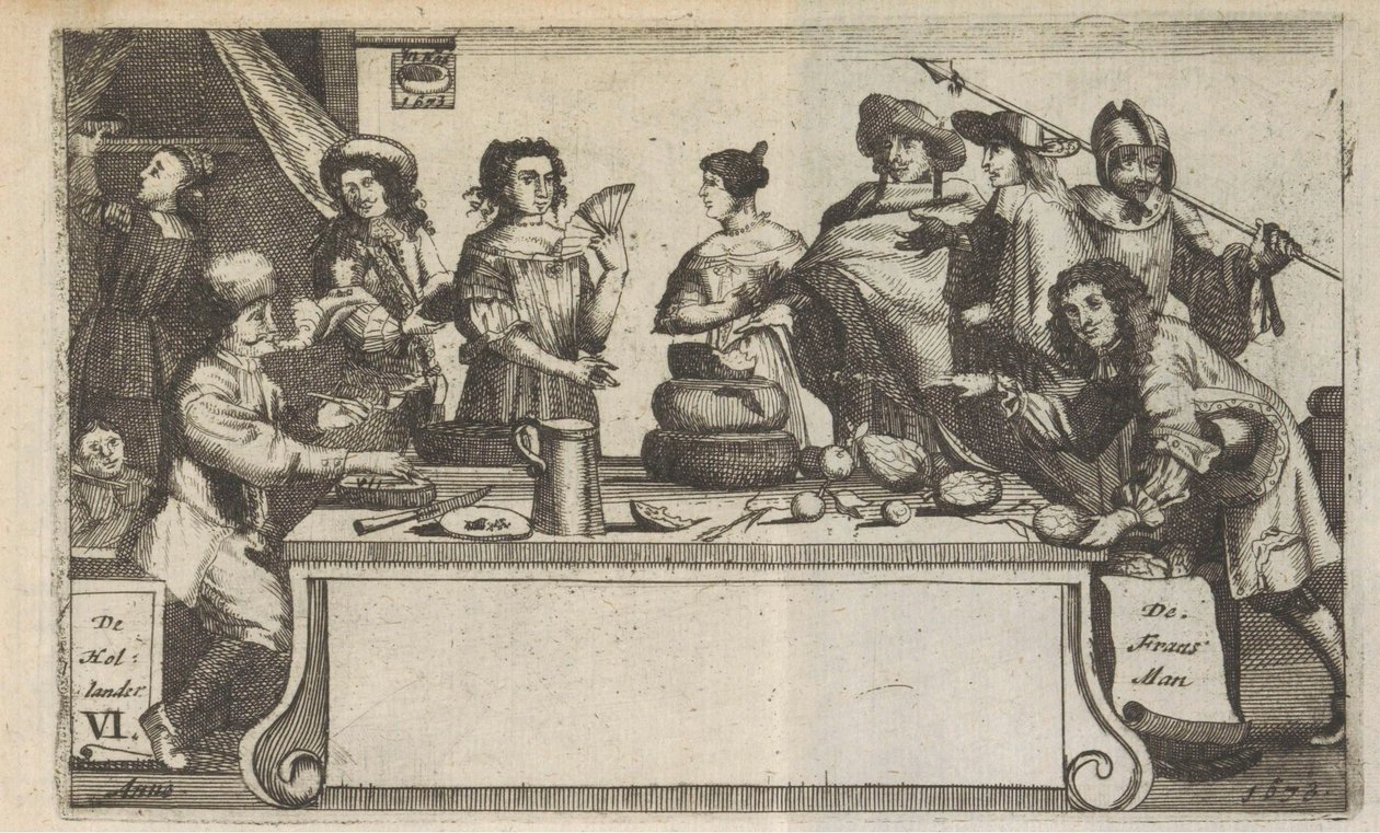 De Fransman y Hollander, 1673 Frans-man Hollander / Le Francois L