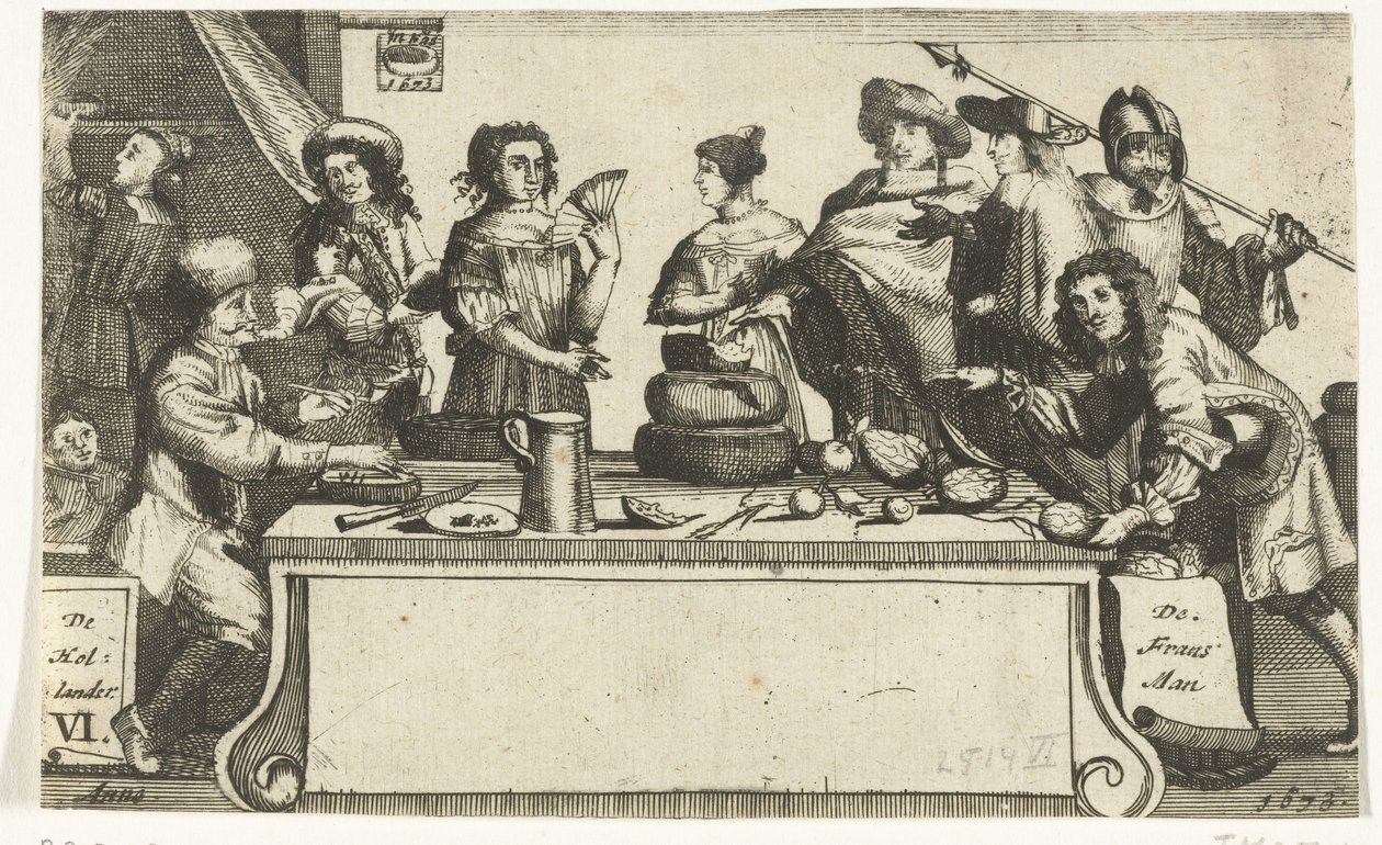 De Fransman y Hollander, 1673 Frans-man Hollander / Le Francois L