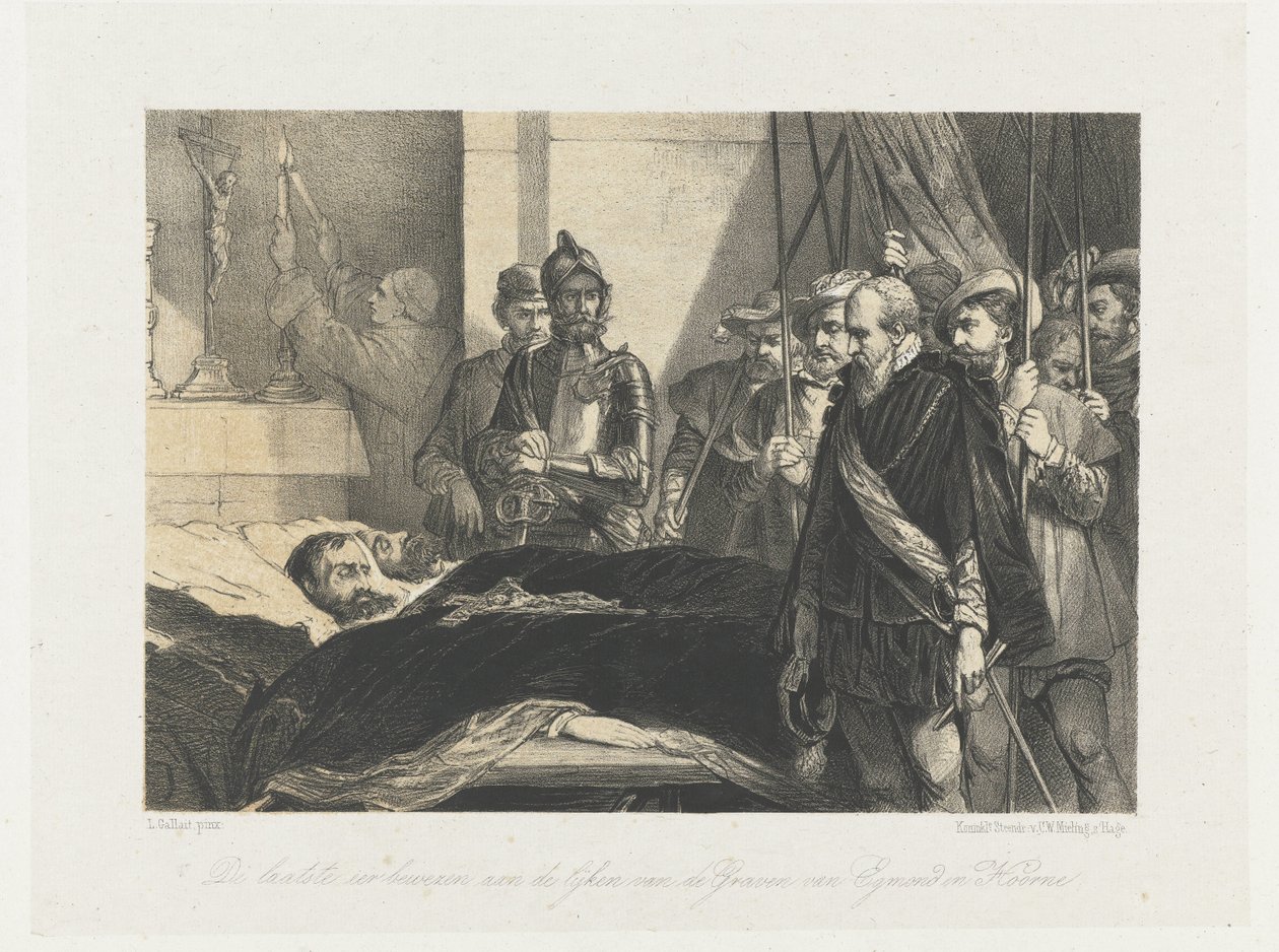 El último tributo a los cadáveres de Egmond y Horne, 1568 El último tributo rendido a los cadáveres de los Condes de Egmond y Hoorne (título sobre objeto) de Anonymous