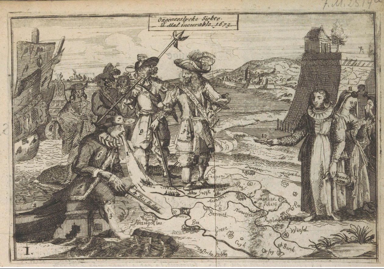 La enfermedad incurable, 1673 Enfermedad incurable / le Mal incurable. 1673 (título sobre objeto) de Anonymous