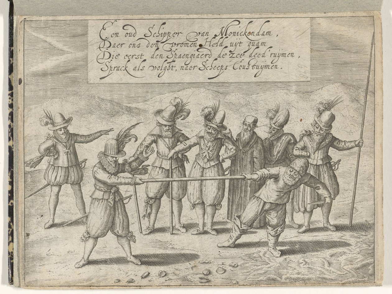 La batalla por el palo de oro, 1608 de Anonymous