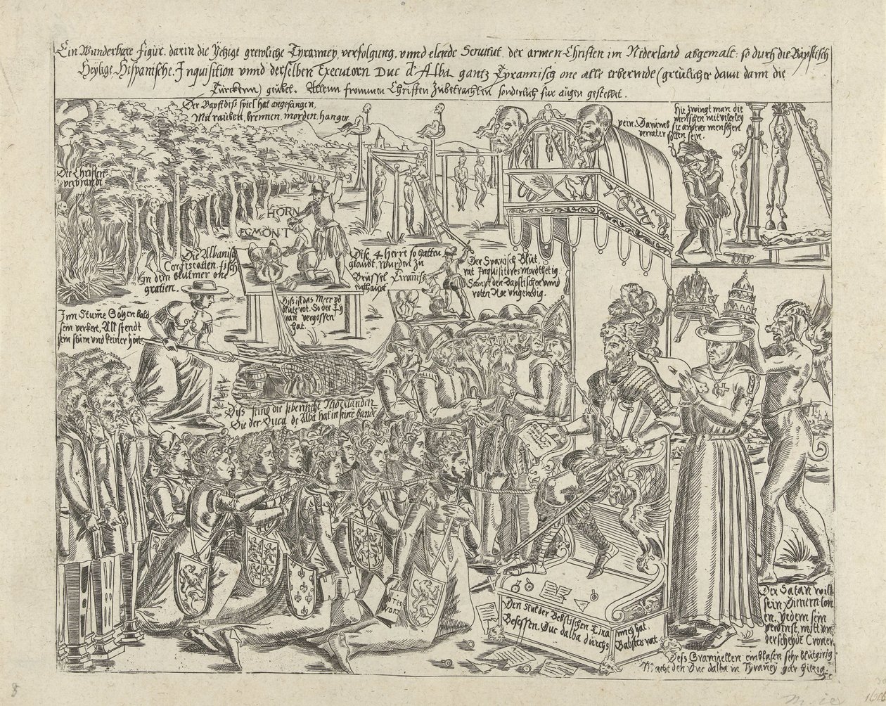 El Trono del Duque de Alba, 1569 (copia) de Anonymous