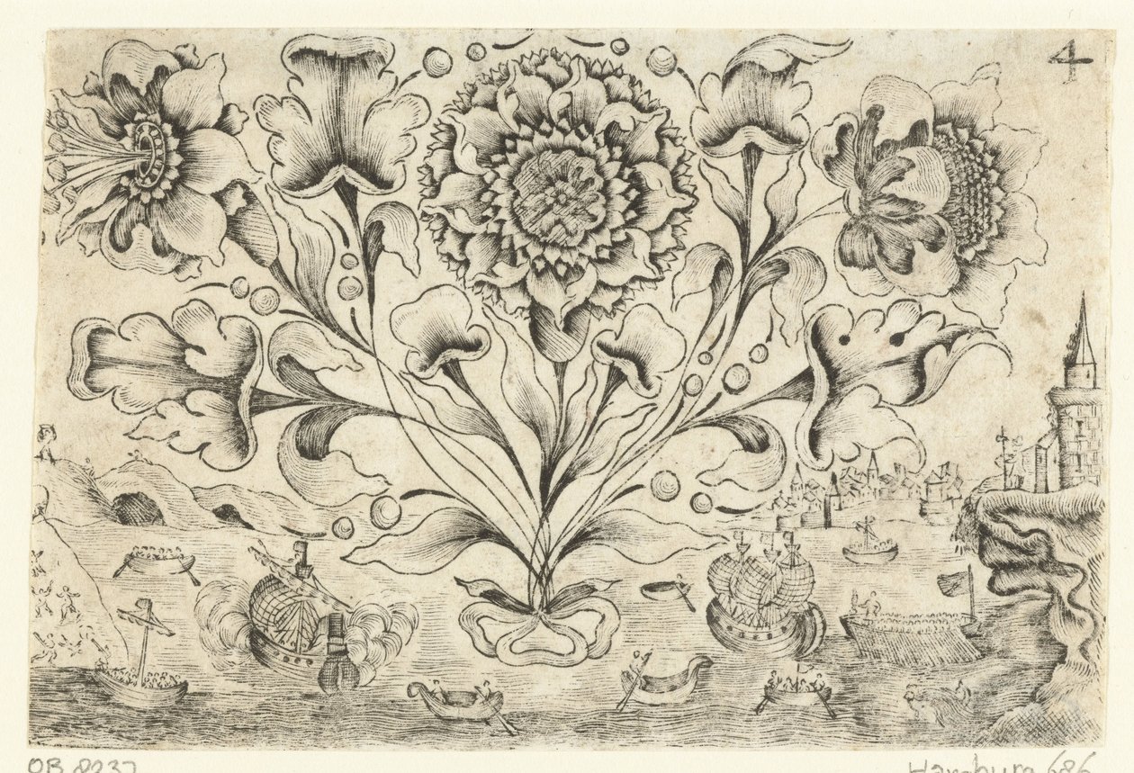 Tres flores y cuatro hojas Nuevo libro de flores y hojas (título de la serie) de Anonymous