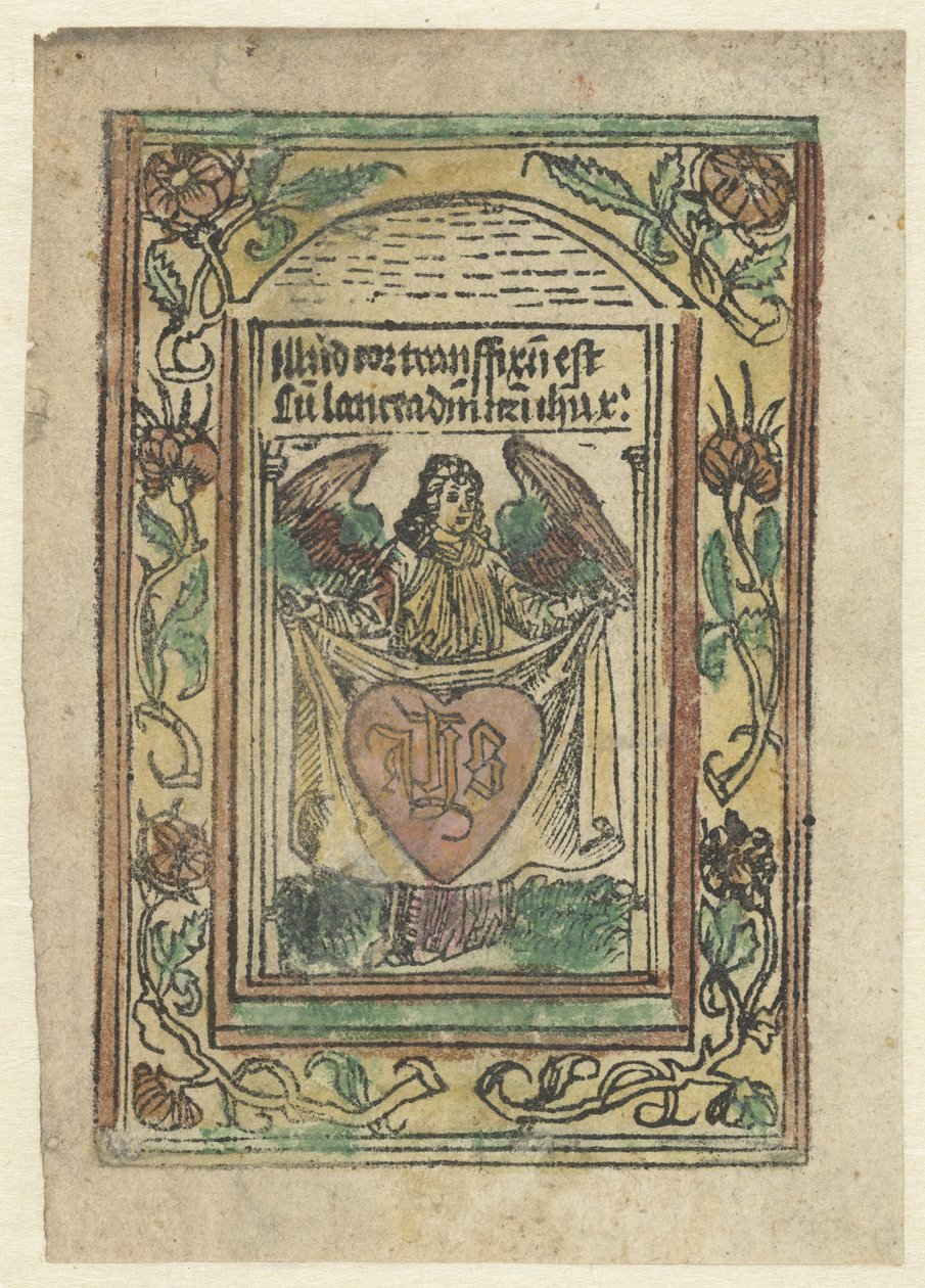 Ángel con sagrado corazón de Anonymous