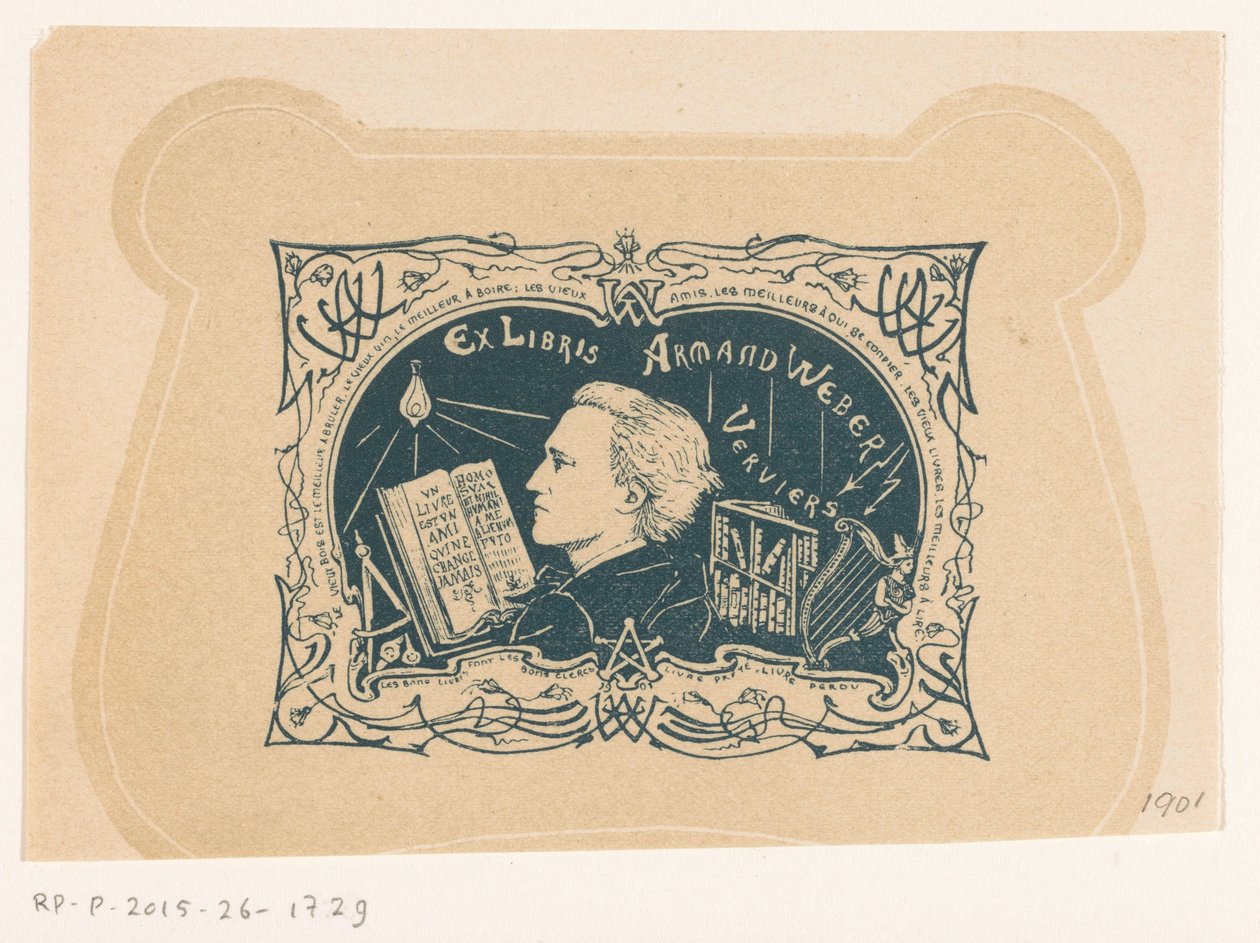 Ex libris de Armand Weber de Anonymous