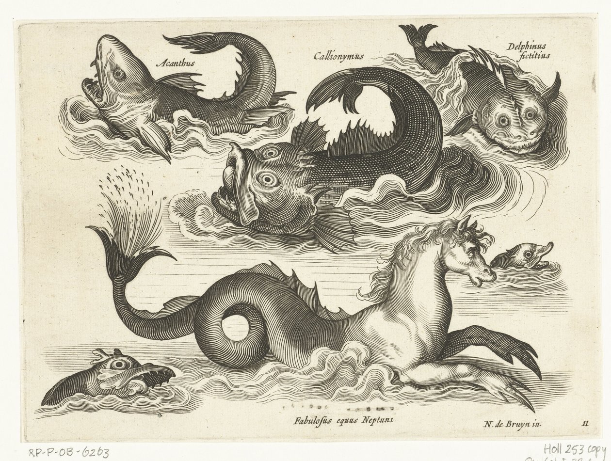Fantásticos animales acuáticos, incluido el caballito de mar
Libelivs varia Genera piscium complectens (título de la serie)
Peces de agua dulce, peces de mar, ranas, crustáceos y criaturas marinas (título de la serie) de Anonymous