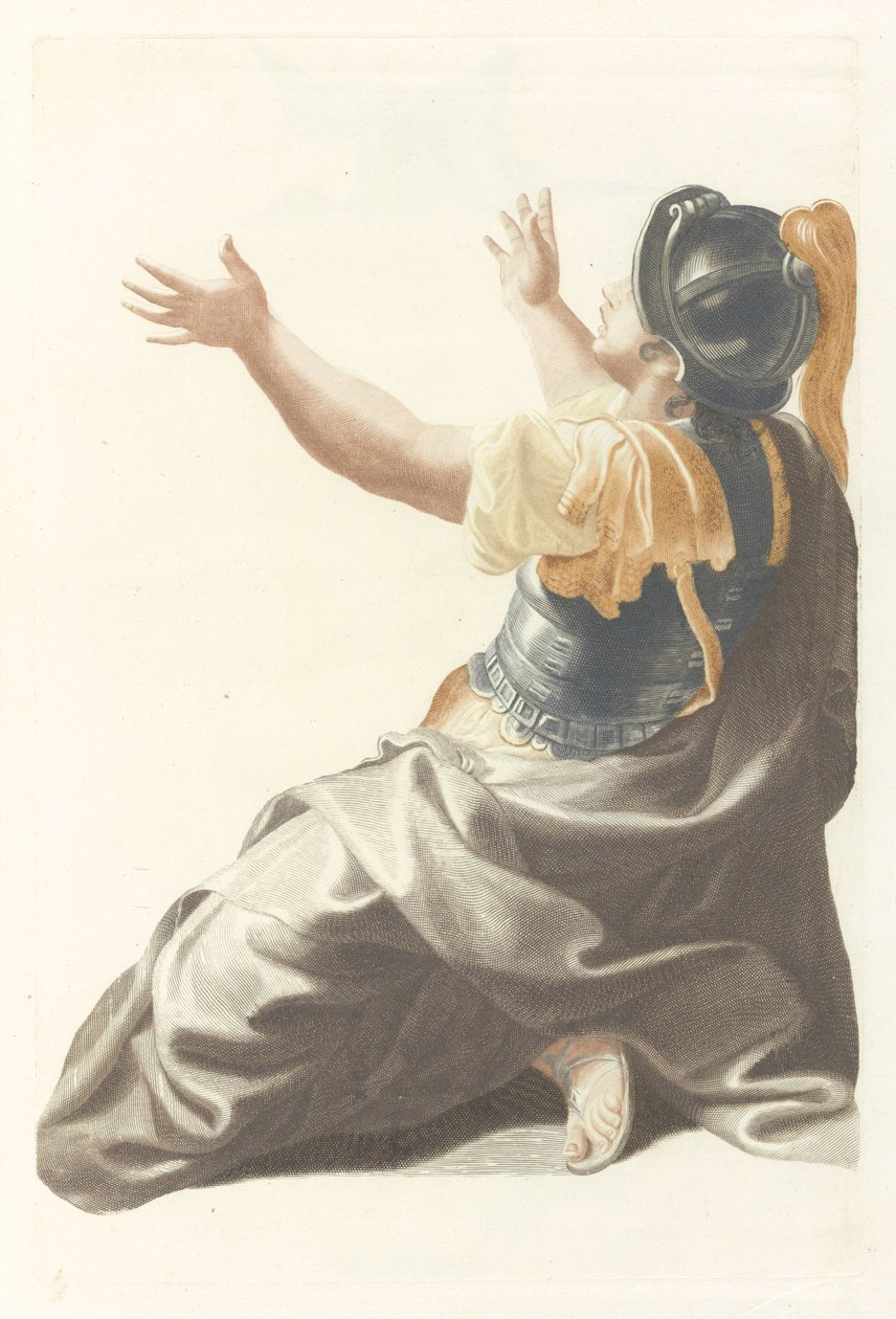 Figura femenina con casco de Anonymous