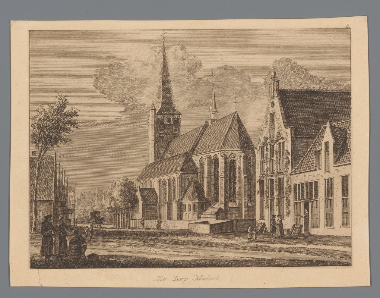 Vista del centro de Nijkerk
El pueblo de Nieukerk (título en el objeto) de Anonymous