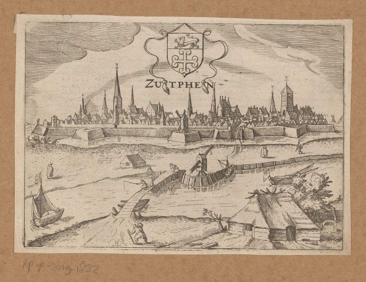 Vista de Zutphen desde el otro lado del río IJssel
Zutphen (título en el objeto) de Anonymous