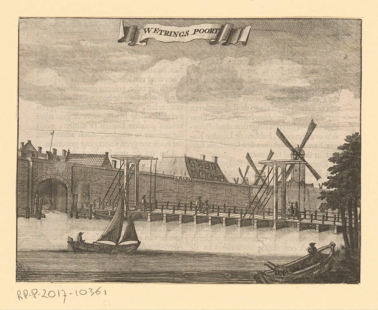 Vista del Weteringpoort en Ámsterdam
Wetrings Poort (título en el objeto) de Anonymous