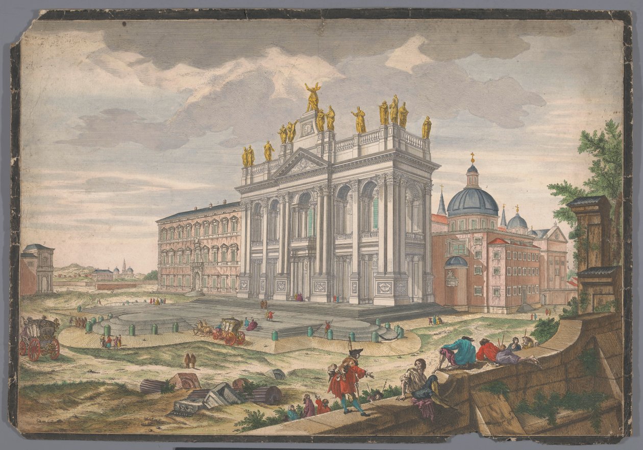 Vista de la iglesia de San Juan de Letrán en Roma
Veduta della Basilica di S. Giovanni Laterano (título en el objeto) de Anonymous