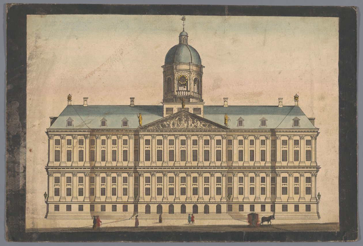 Vista del Ayuntamiento de Ámsterdam de Anonymous