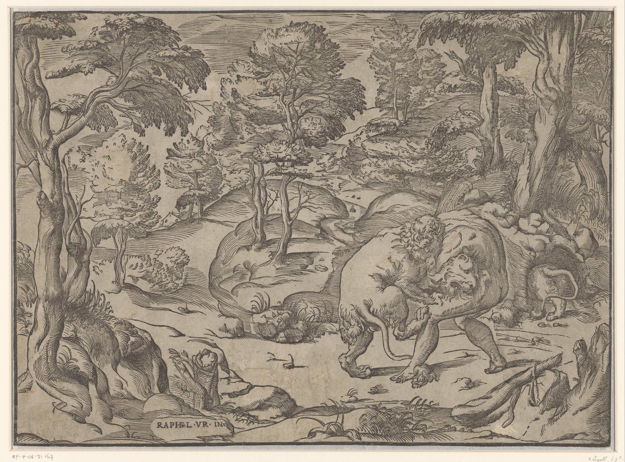 Hércules y el león de Nemea de Anonymous
