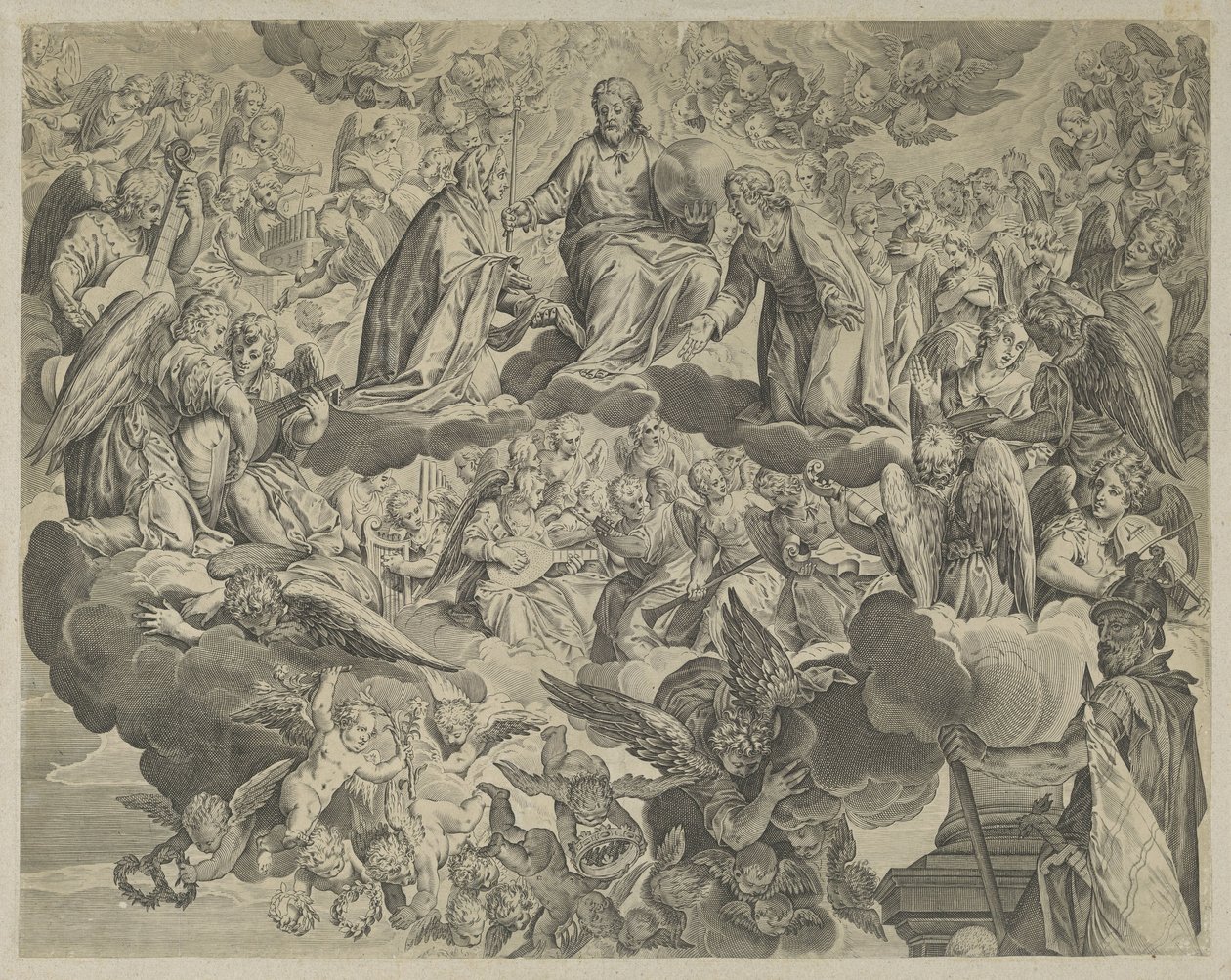 El Martirio de Santa Justina de Padua (mitad superior) de Anonymous