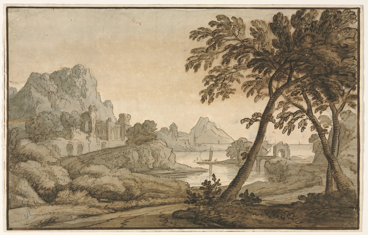 Paisaje italiano de Anonymous