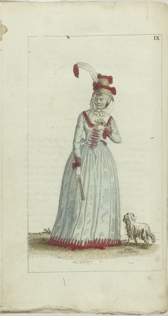 Gabinete de Moda y Gusto 1791, pl. IX de Anonymous