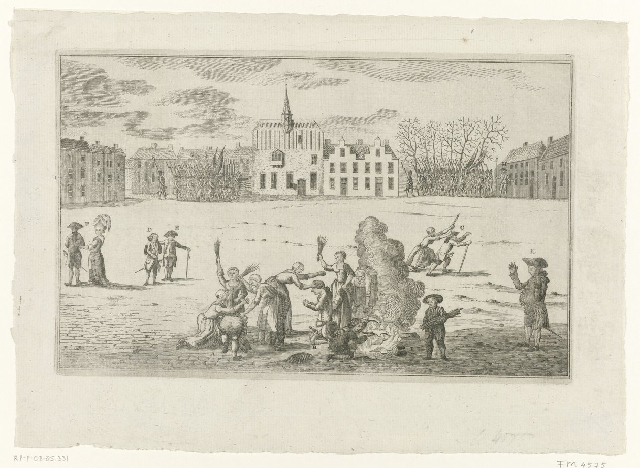 Castigo de los alcaldes de Arnhem Bentinck y Brantsen, 1784 de Anonymous