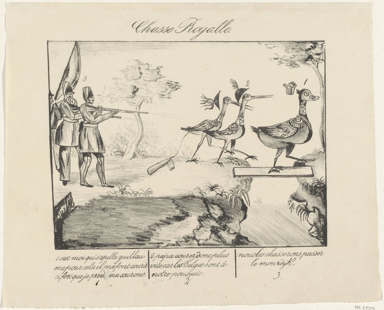 Yate real, 1830 Chasse Royalle (título sobre el objeto) de Anonymous