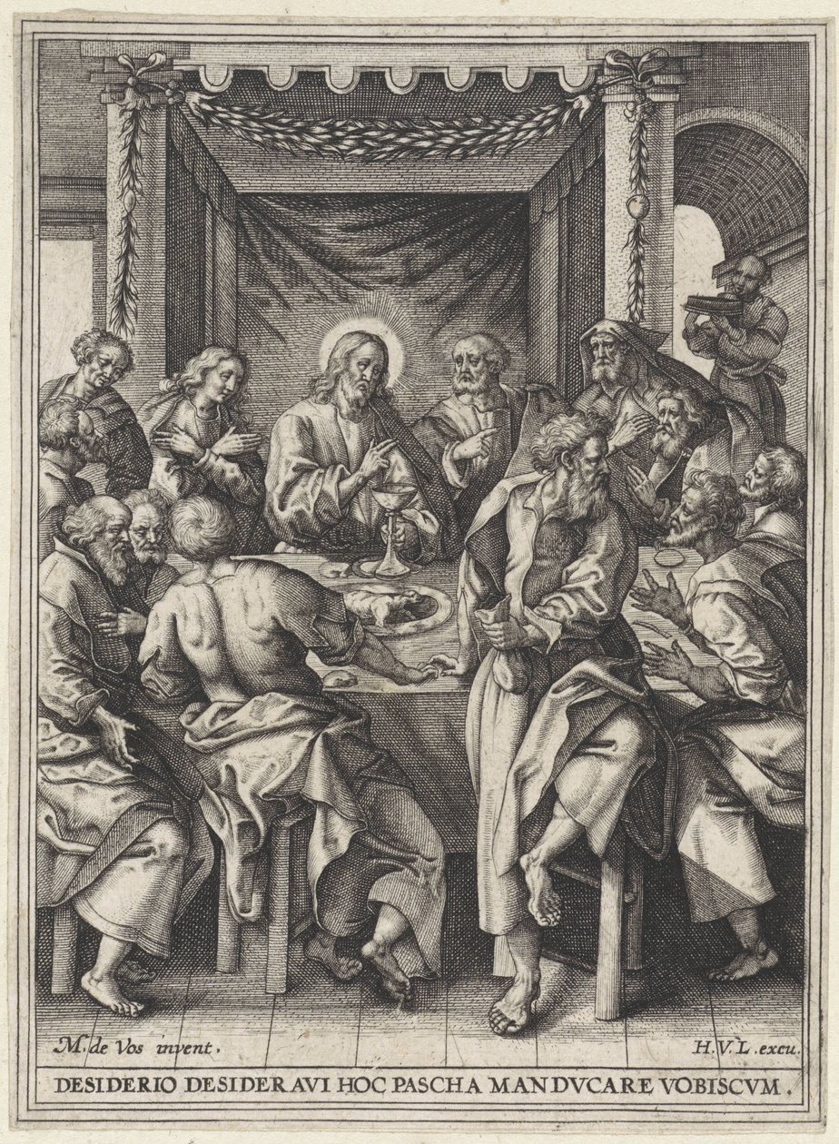 Última cena Escenas de la Pasión de Cristo (título de la serie) de Anonymous