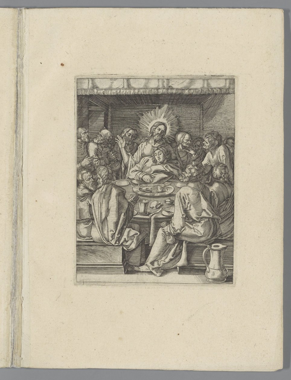 Último avondmaal The Little Pass (título de la serie) Figura de Passio Christi Ab Alberto Durer Nuremberg (título de la serie) de Anonymous